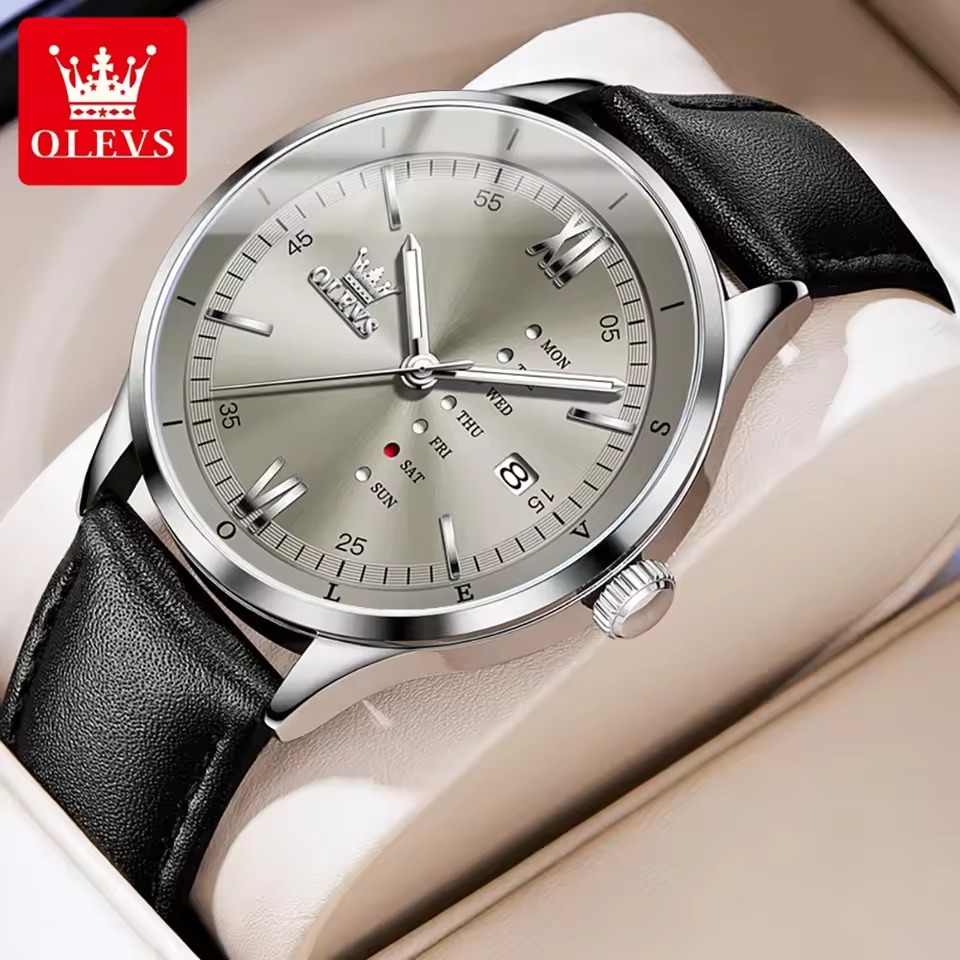 OLEVS 2931 Gray Man’s Premium Quartz Watch Code 183