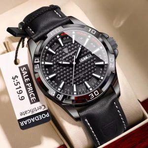 POEDAGAR 895 Luxury Sports Waterproof Men's Watch Black Code-303