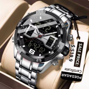 Poedagar 103 For Men - Silver Black