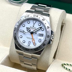 Rolex Explorer 226570 Silver Oyster Bracelet with Silver Bezel
