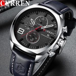 Curren 8324 Men Quartz Sport Waterproof Wristwatch Relogio Masculino code 255