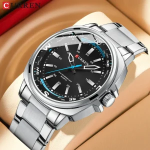 Curren 8455 CH – Sliver Black