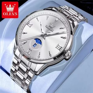 OLEVS 3646 Silver Gray Premium Quartz Man’s Watch